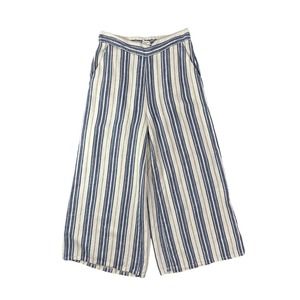 Christian Siriano Womens Striped Linen and Cotten Pants Size M‎